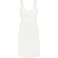 Nora Lace Slip Dress - White