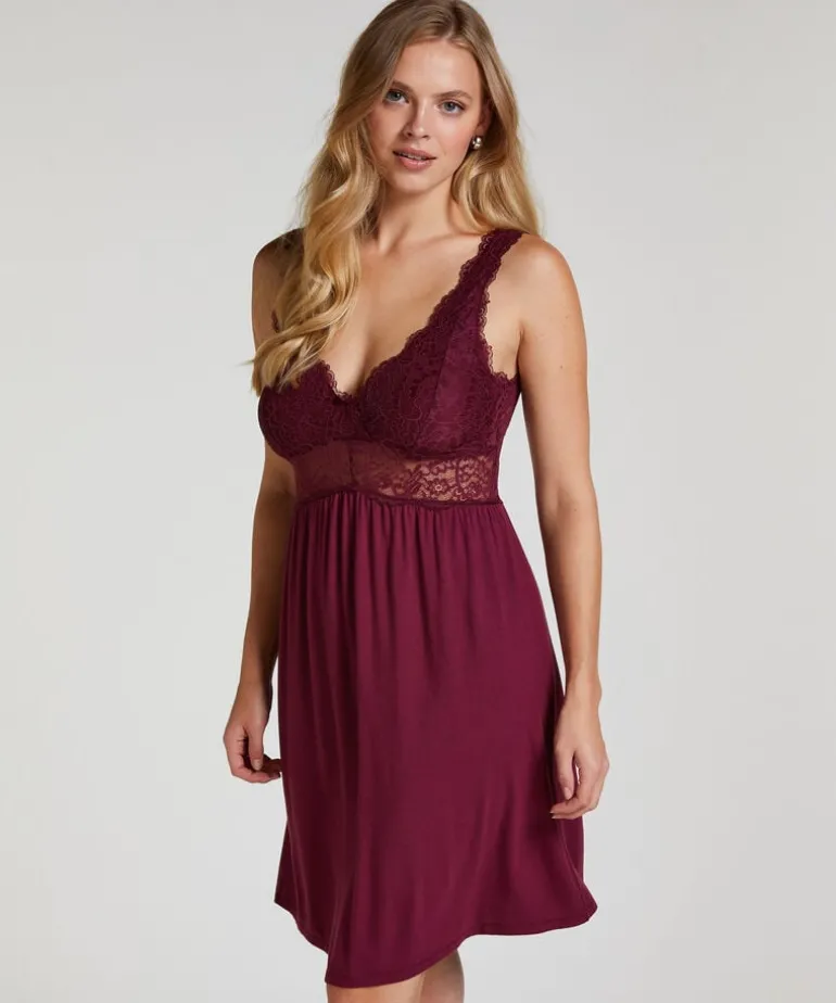 Nova Jersey Slip Dress - Purple