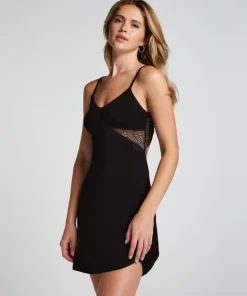 Nova Jersey Slip Dress - Black