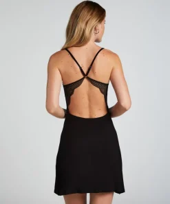 Nova Jersey Slip Dress - Black