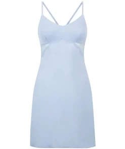 Nova Jersey Slip Dress - Blue