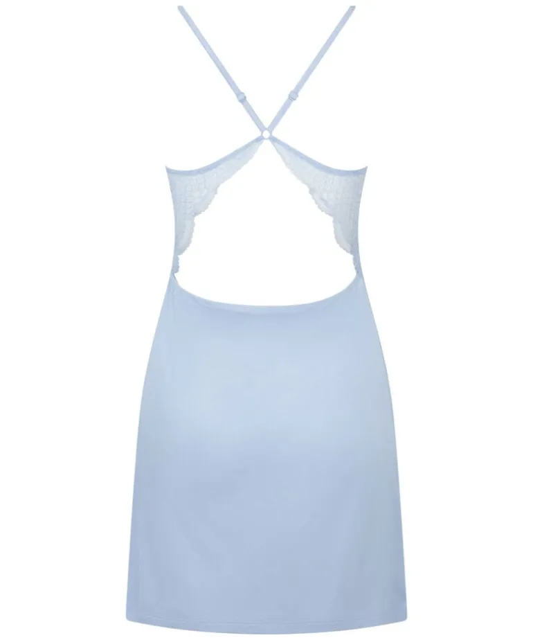 Nova Jersey Slip Dress - Blue