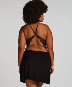 Nova Jersey Slip Dress - Black