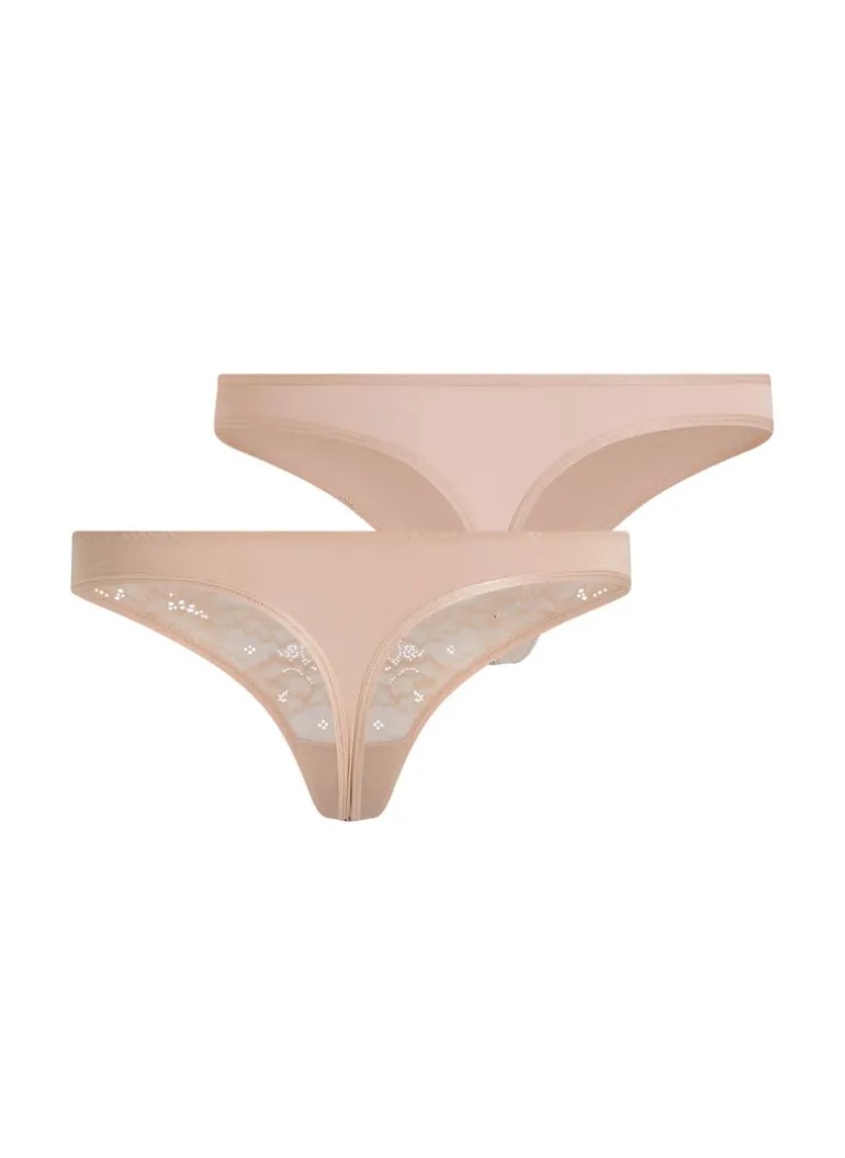 2-pack Angie Thongs - Beige