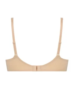 Padded Underwired Bra Satin Fleece - Beige