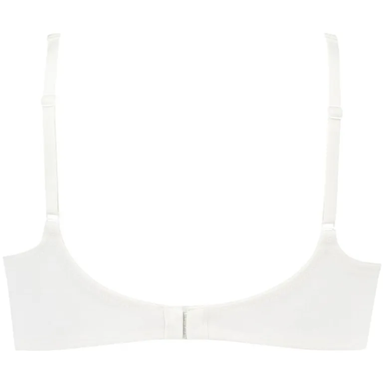 Padded Underwired Bra Satin Fleece - White