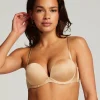 Padded Underwired Strapless Maximizer Bra - Beige