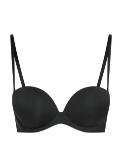 Padded Underwired Strapless Maximizer Bra - Black