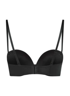 Padded Underwired Strapless Maximizer Bra - Black
