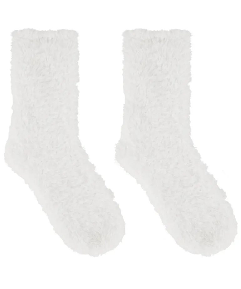1 pair of knitted socks - White