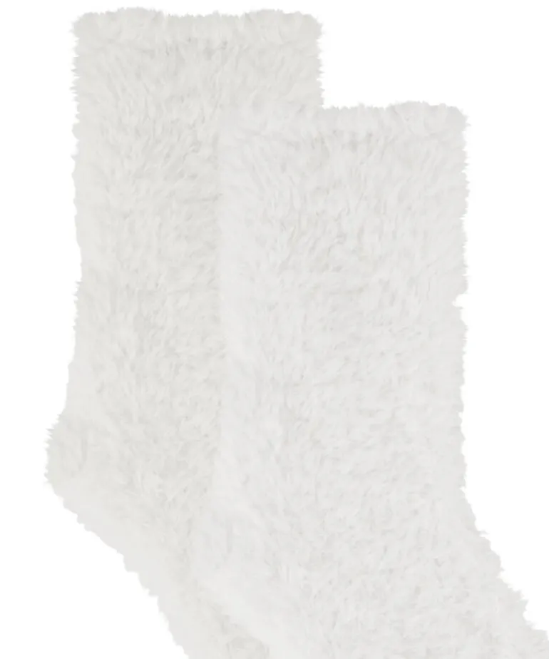 1 pair of knitted socks - White