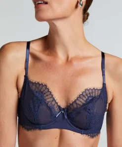 Pearlene Non-Padded Underwired Bra - Blue