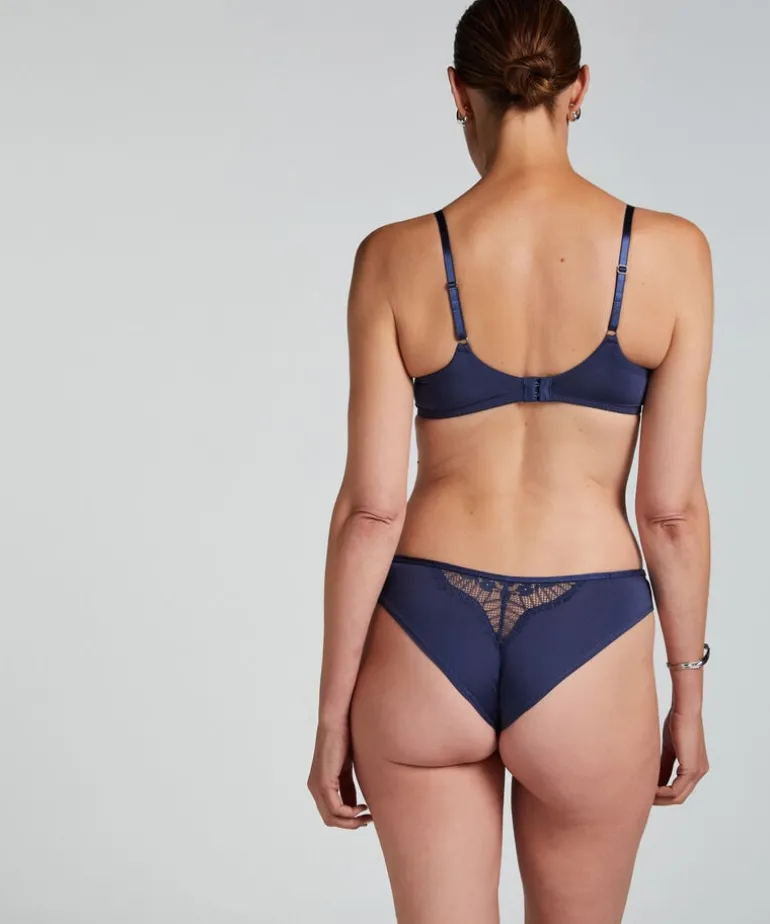 Pearlene Non-Padded Underwired Bra - Blue