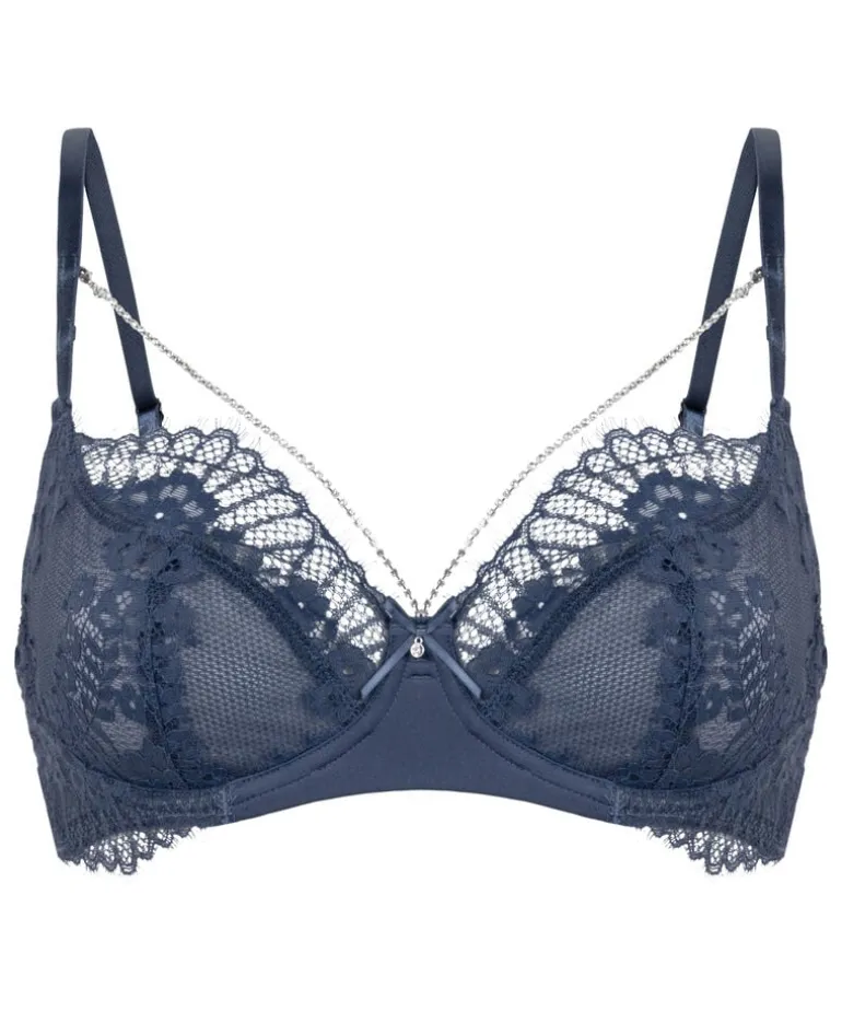 Pearlene Non-Padded Underwired Bra - Blue