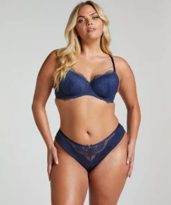 Pearlene Padded Underwired Bra - Blue