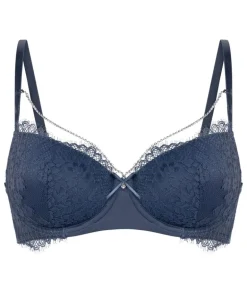 Pearlene Padded Underwired Bra - Blue