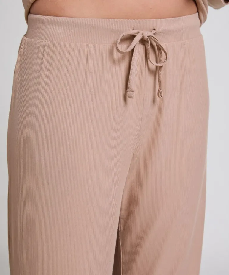 Petite Pant Rib Essential - Beige