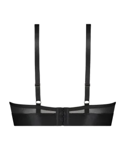 Pleasure Non-Padded Longline Underwired Bra - Black