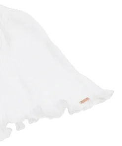 Plisse Lace Cami - White