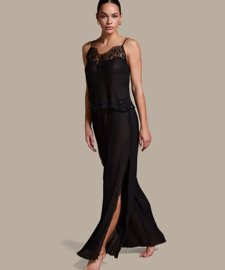Plisse Pants - Black