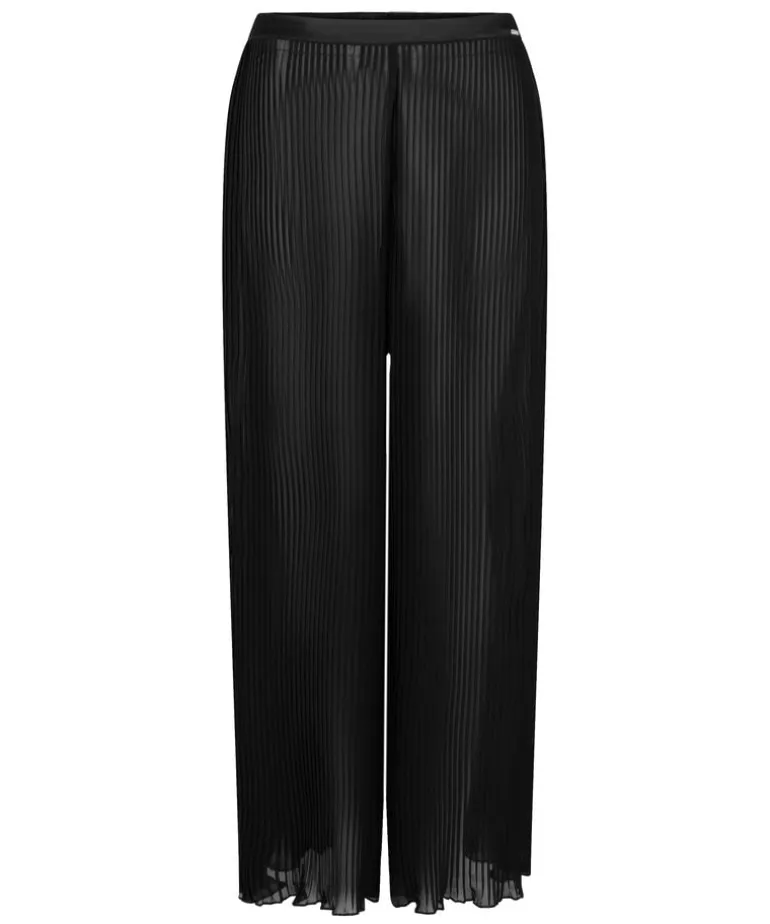 Plisse Pants - Black