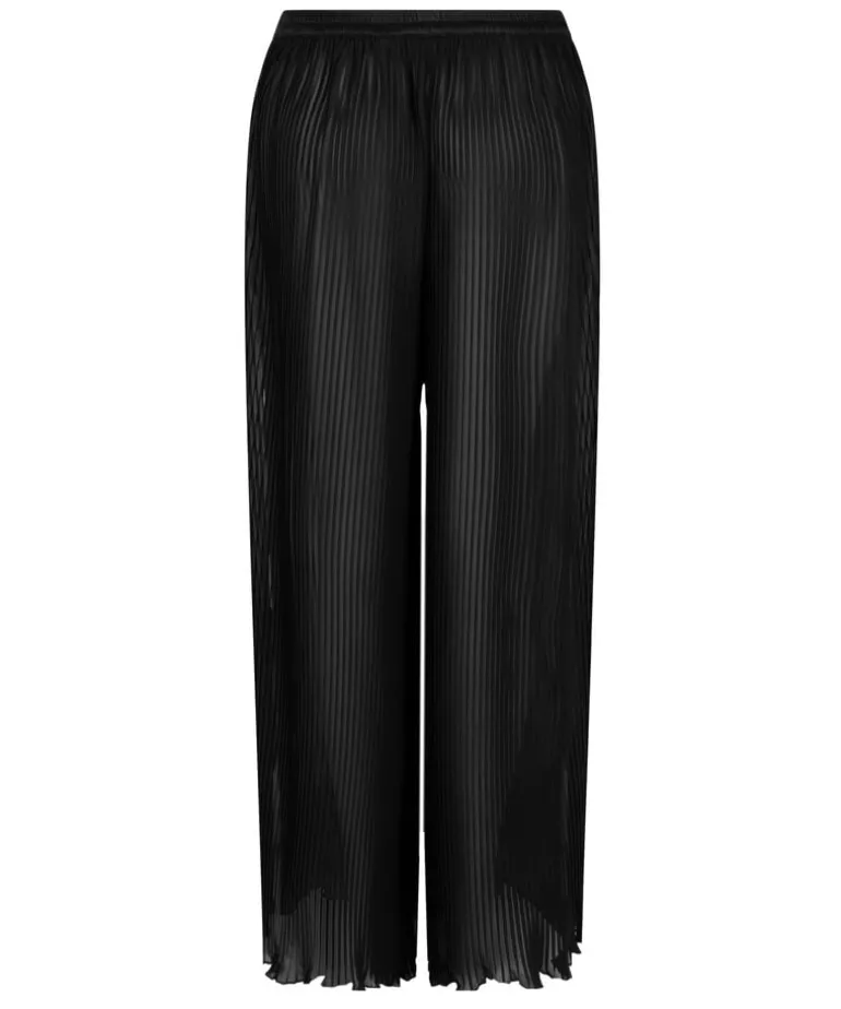 Plisse Pants - Black