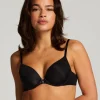 Plunge Padded Underwired Bra - Black