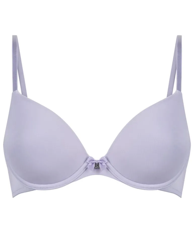 Plunge Padded Underwired Bra - Purple