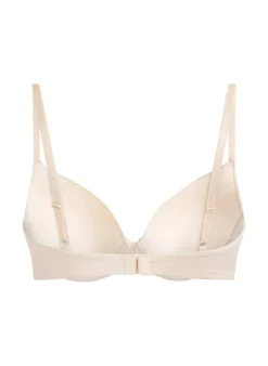 Plunge Padded Underwired Bra - Beige