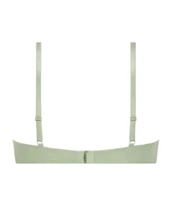 Plunge Padded Underwired Bra - Green