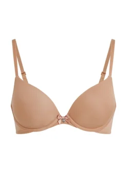 Plunge Padded Underwired Bra - Brown