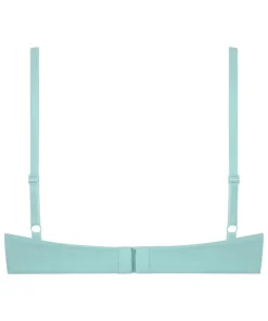 Plunge Padded Underwired Bra - Blue
