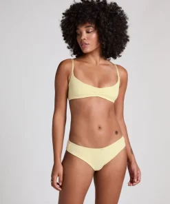 Pointelle Bralette - Yellow