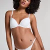 Pointelle Padded Underwired Bra - White