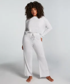 Pointelle Pyjama Pants - Beige