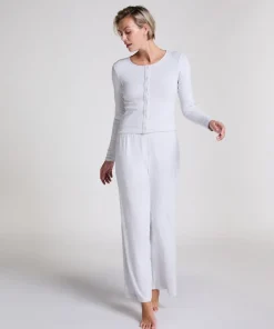 Pointelle Pyjama Pants - Gray