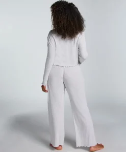 Pointelle Pyjama Pants - Beige