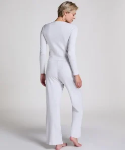 Pointelle Pyjama Pants - Gray
