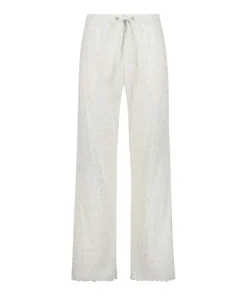 Pointelle Pyjama Pants - Beige