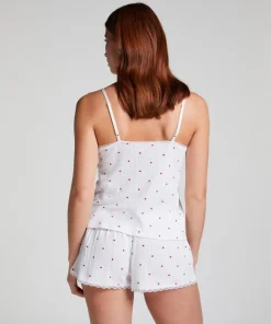 Pointelle Pyjama Shorts - White