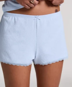 Pointelle Shorts - Blue
