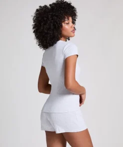 Pointelle shorts - Gray