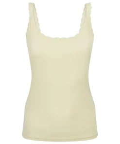 Pointelle Singlet - Yellow