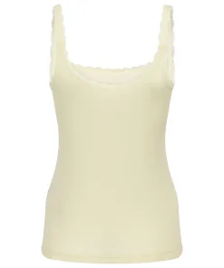 Pointelle Singlet - Yellow