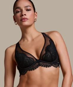 Poppy Non-padded Underwired Bra - Black