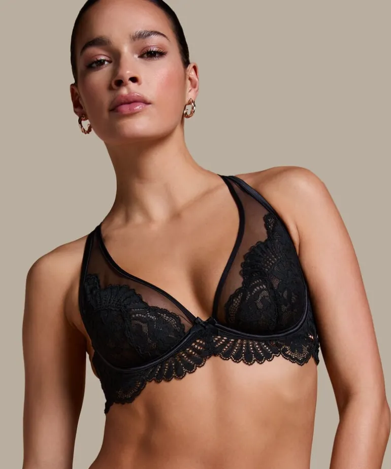 Poppy Non-padded Underwired Bra - Black