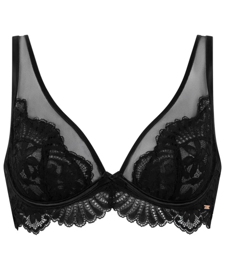 Poppy Non-padded Underwired Bra - Black