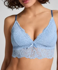Posie Triangle Bralette - Blue