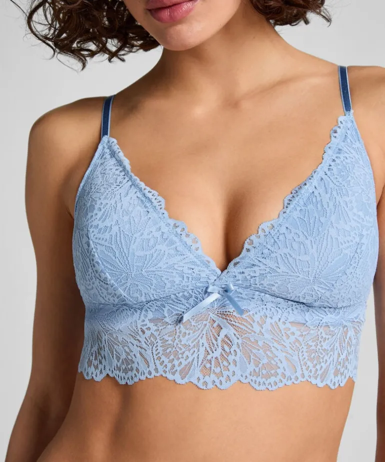 Posie Triangle Bralette - Blue
