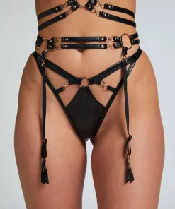 Private Faye Suspenders - Black